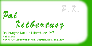 pal kilbertusz business card